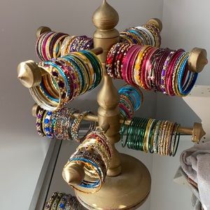 Jewelry stand with girls bangles